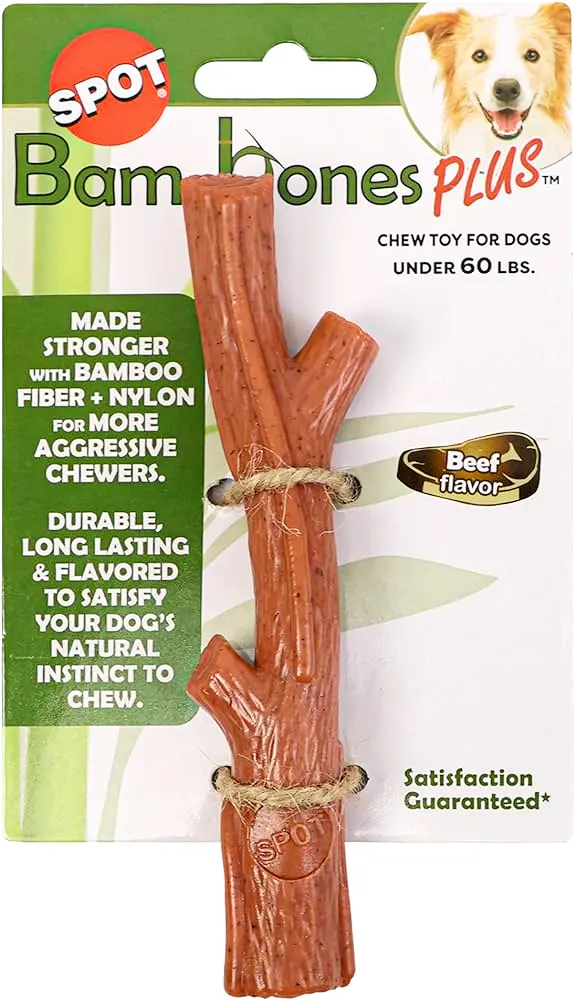 bamboo dog toy with flavour