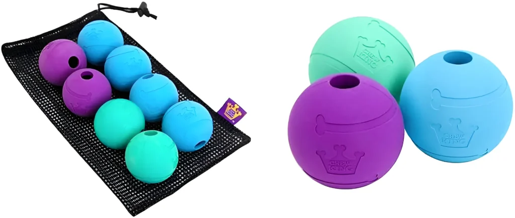 chew king durable fetch balls chew toy