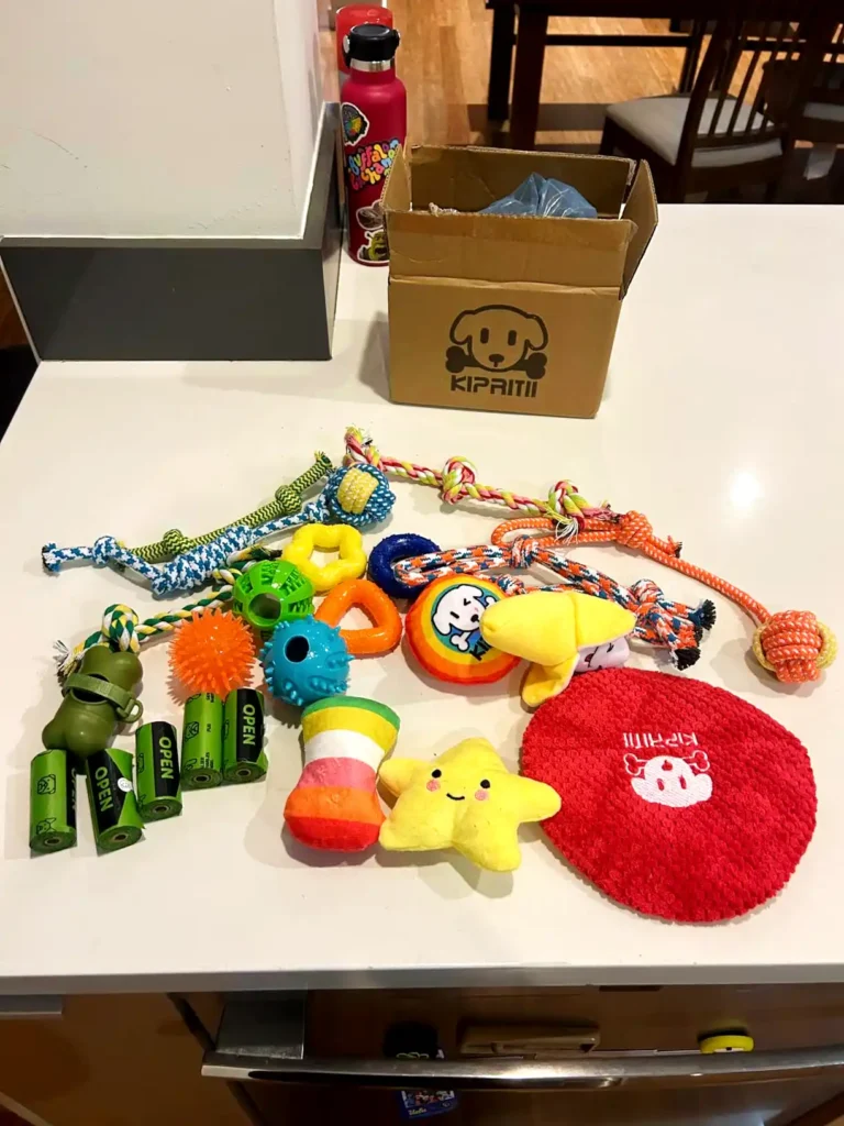 a bunch of toys that are on a table