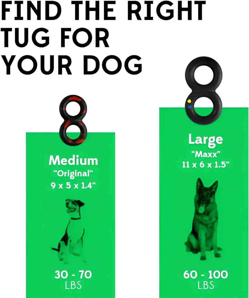 goughnuts maxx tug toy size chart 